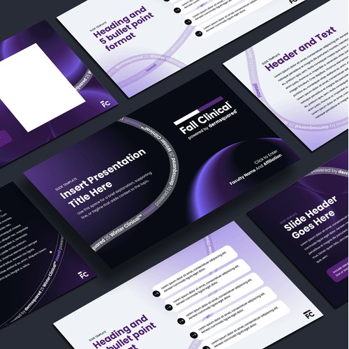 Dermsquared Powerpoint Template - Dark Version