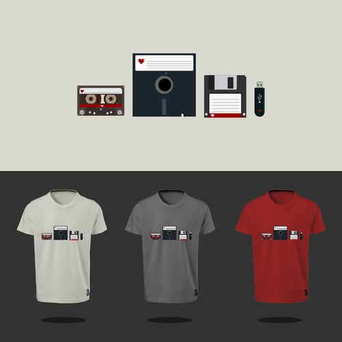 Concept for a conference geeky t-shirt